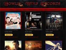 Tablet Screenshot of howlinwolfrecords.com